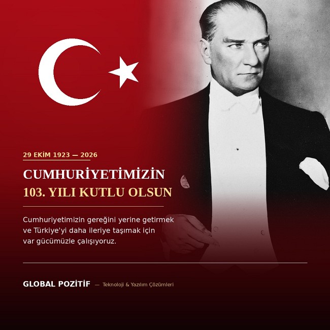 29 Ekim Cumhuriyet Bayramımız Kutlu Olsun